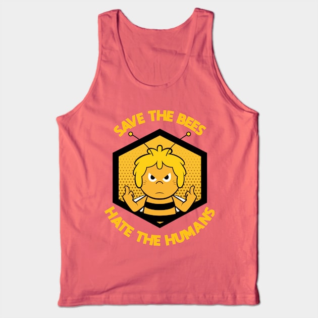 Save the bees Tank Top by mauchofett